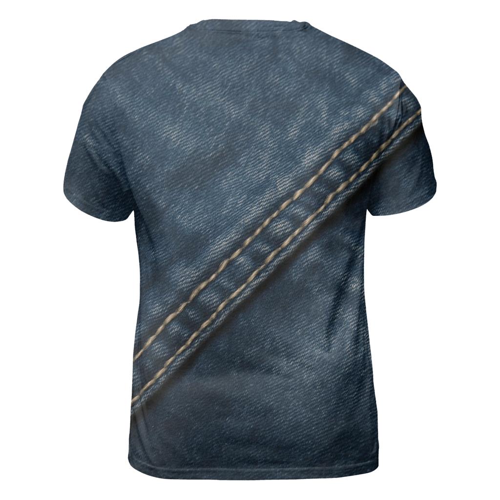 Washed Denim Texture Background unique graphic print tees