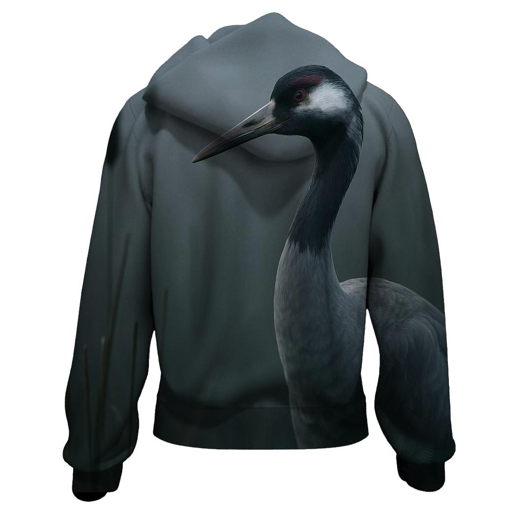 Fen Sentinel Eurasian Crane hoodie styles