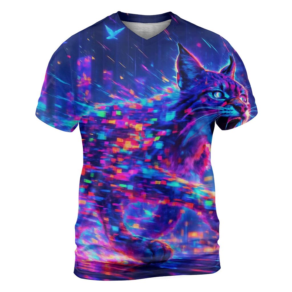 Glitch Runner Lynx personalized full print shirts