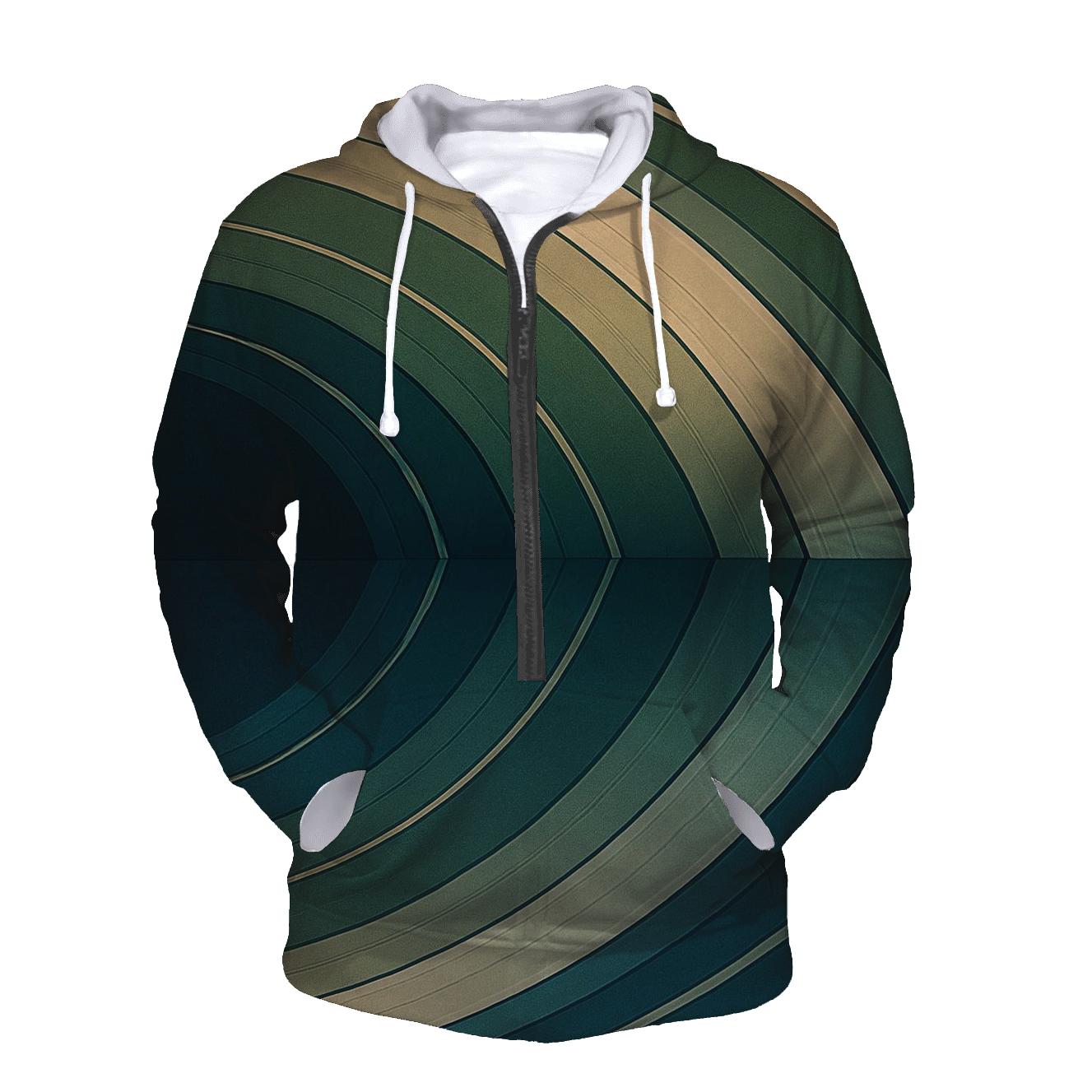 Ring Plane Horizon printed hoodies