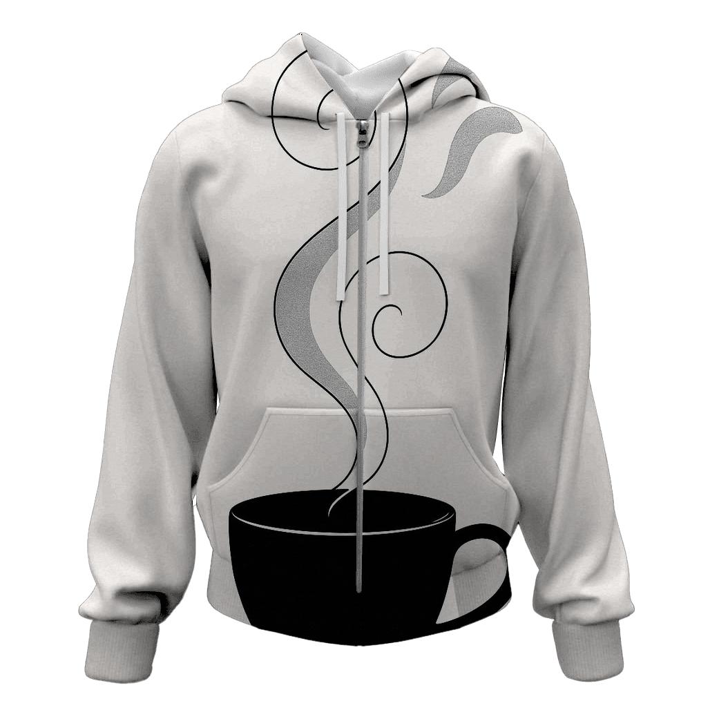 Steam Spiral embroidered hoodies