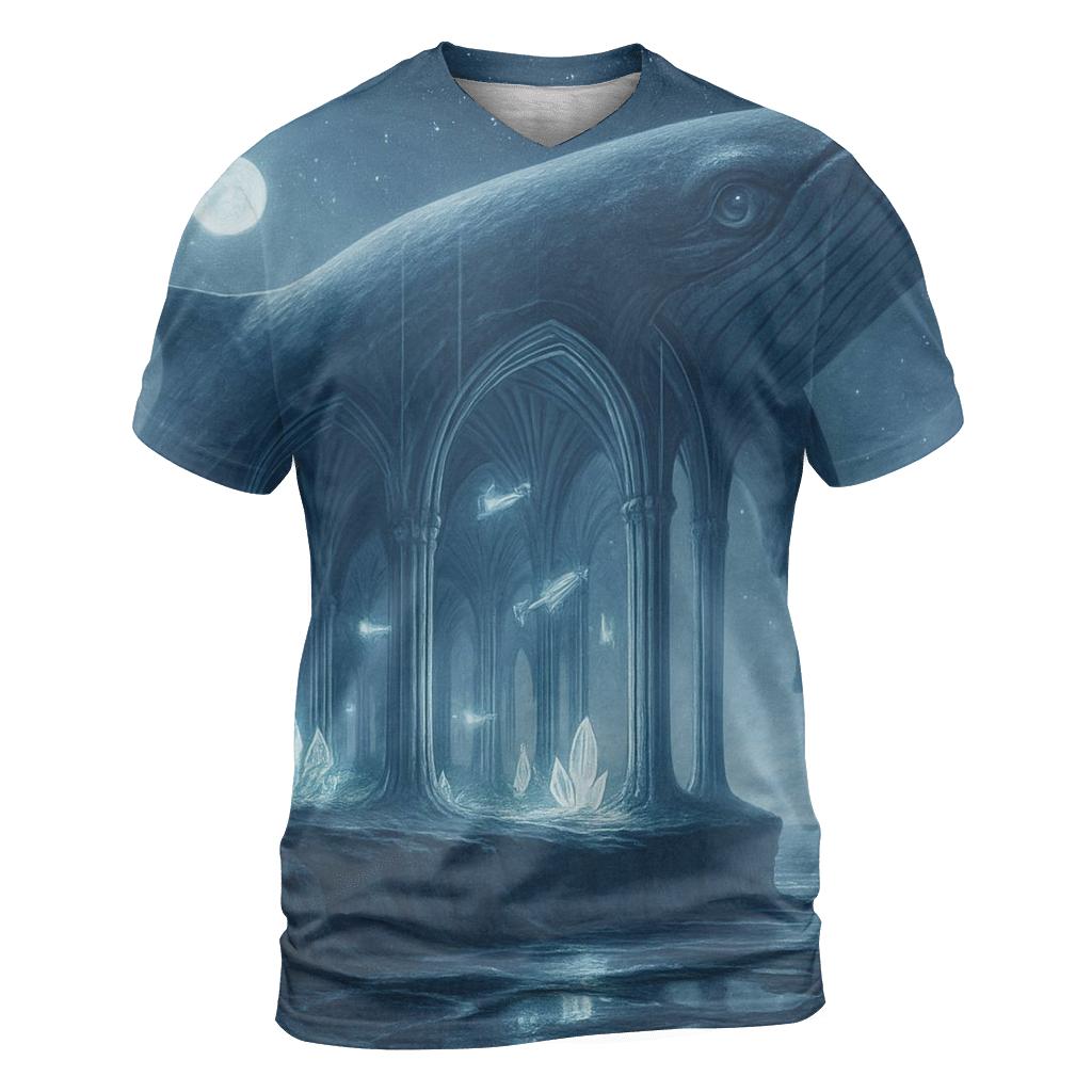 Cerulean Whale Cathedral custom all-over print shirts