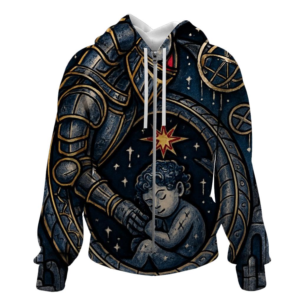 Starforged Ouroboros Knight graphic hoodies