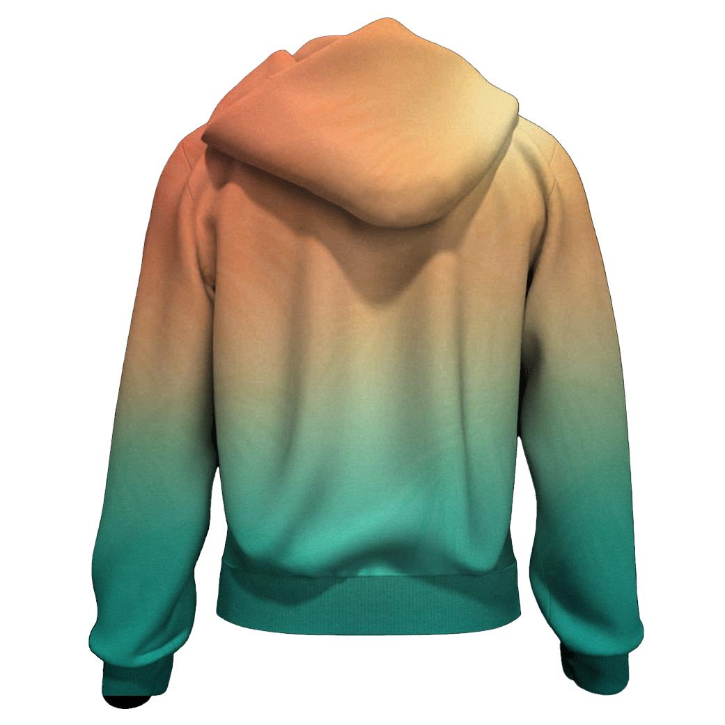 Tropical Dawn Melt printed hoodies