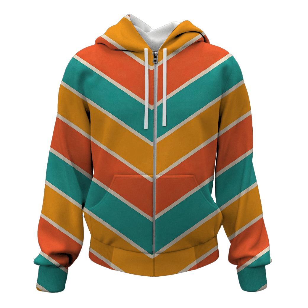 Chevron Accordion Coral hoodie trends