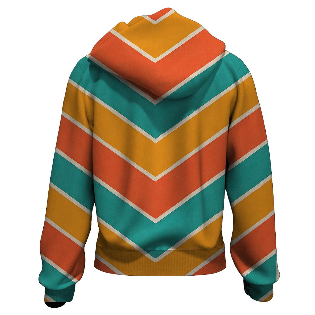 Chevron Accordion Coral hoodie trends