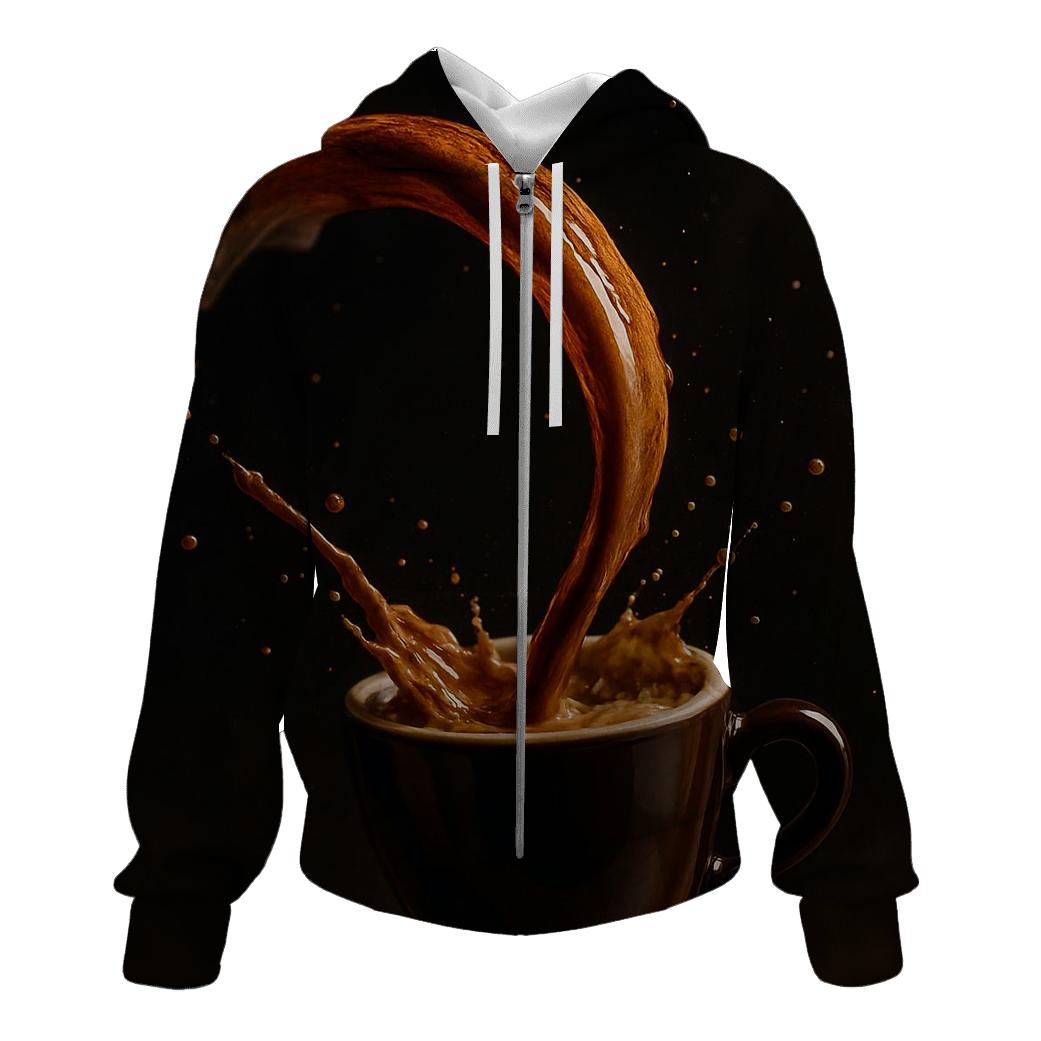 Espresso Arc printed hoodies