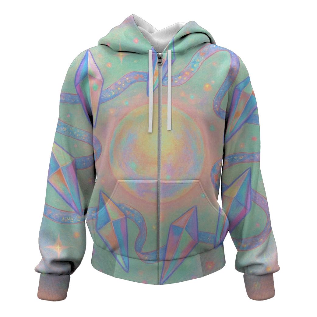 Pastel Prism Carousel pullover hoodies