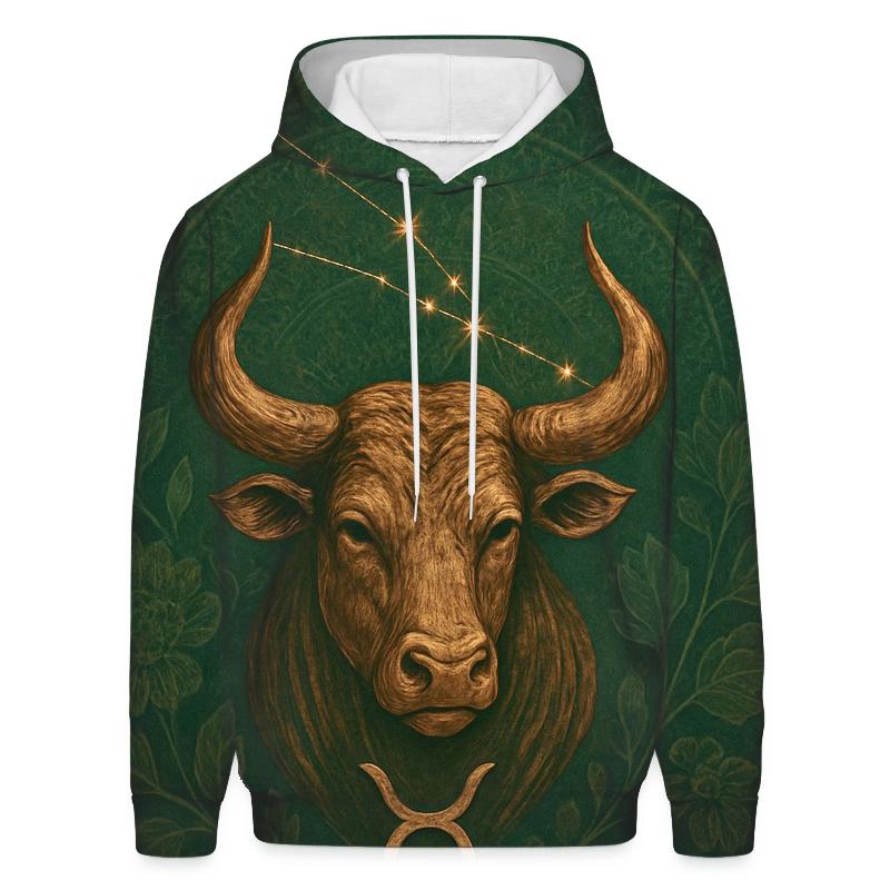 Mystic Taurus Bull Glyph Design pullover hoodies
