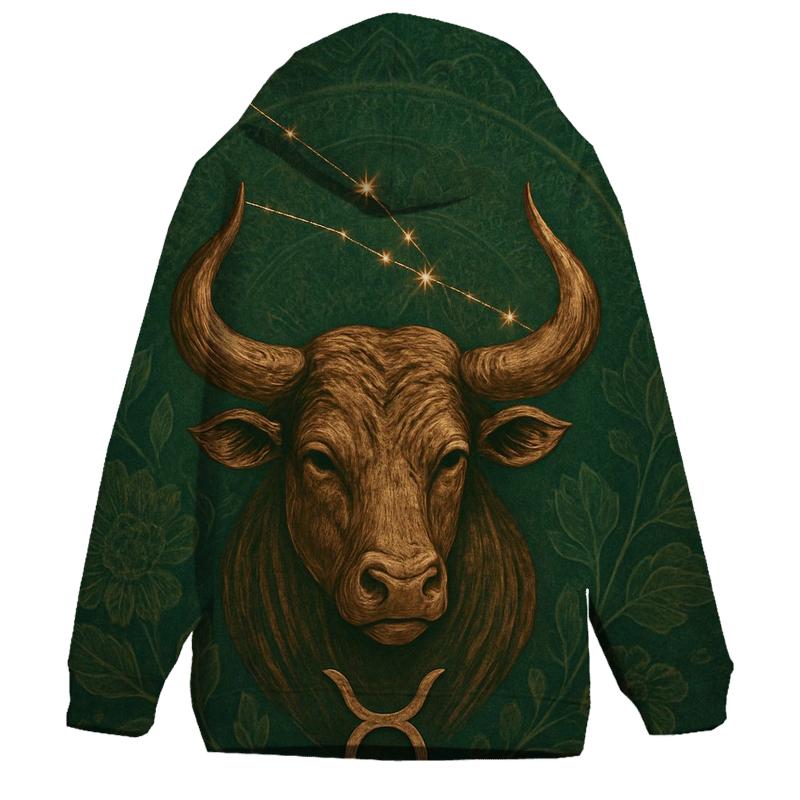 Mystic Taurus Bull Glyph Design pullover hoodies