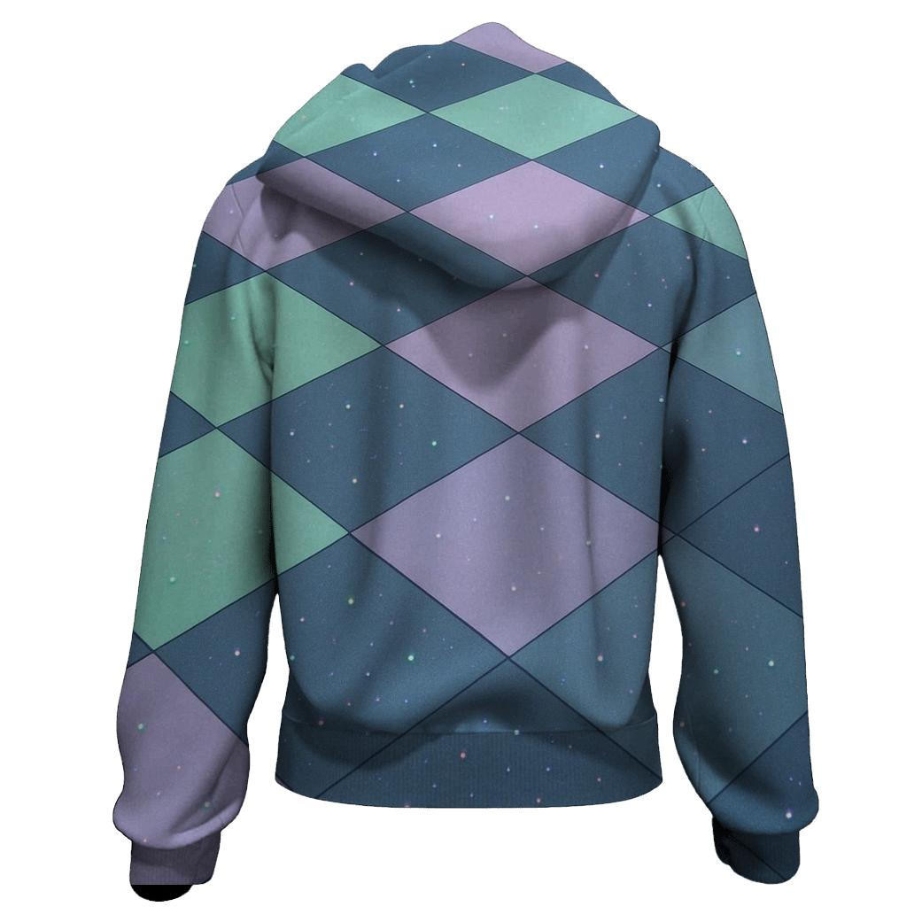 Hologram Checkerboard heavyweight hoodies