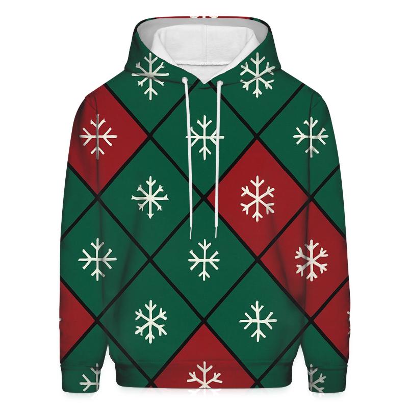 Diamond Snow Tile pullover hoodies