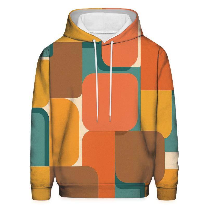 Groovy Geometric Panels hoodie designs