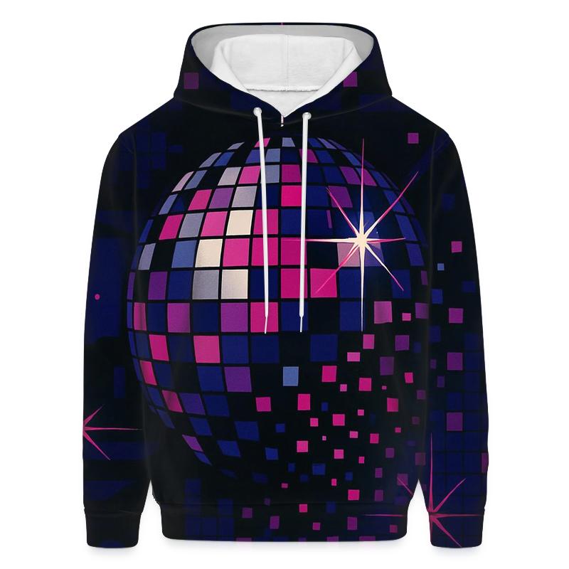 Electric Disco Mosaic printed hoodies
