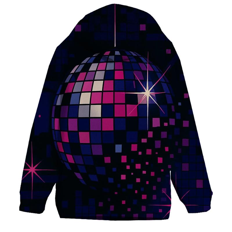 Electric Disco Mosaic printed hoodies
