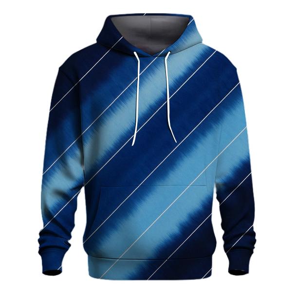 Indigo Arashi Diagonals graphic hoodies