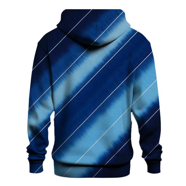 Indigo Arashi Diagonals graphic hoodies