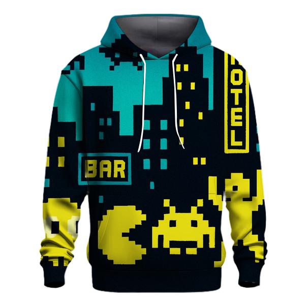 Arcade Pixel Skyline hoodie designs