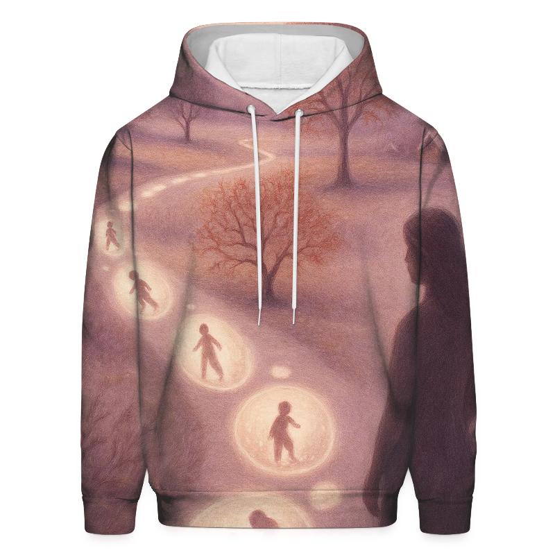 Footprints In The Heart embroidered hoodies