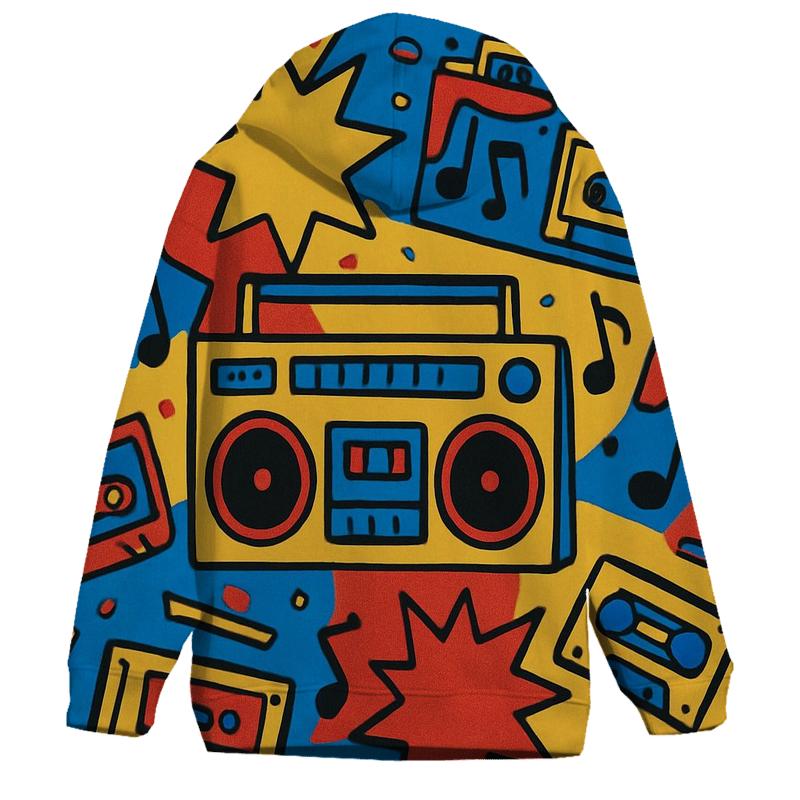 Boombox Pop Collage hoodies fashion