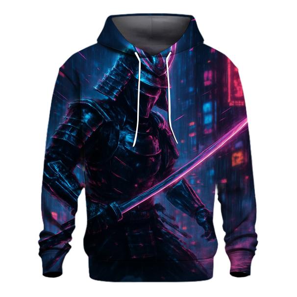 Neon Cyber Samurai lightweight hoodies
