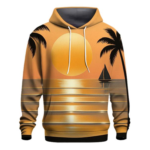 Chrome Mirage Sunset graphic hoodies