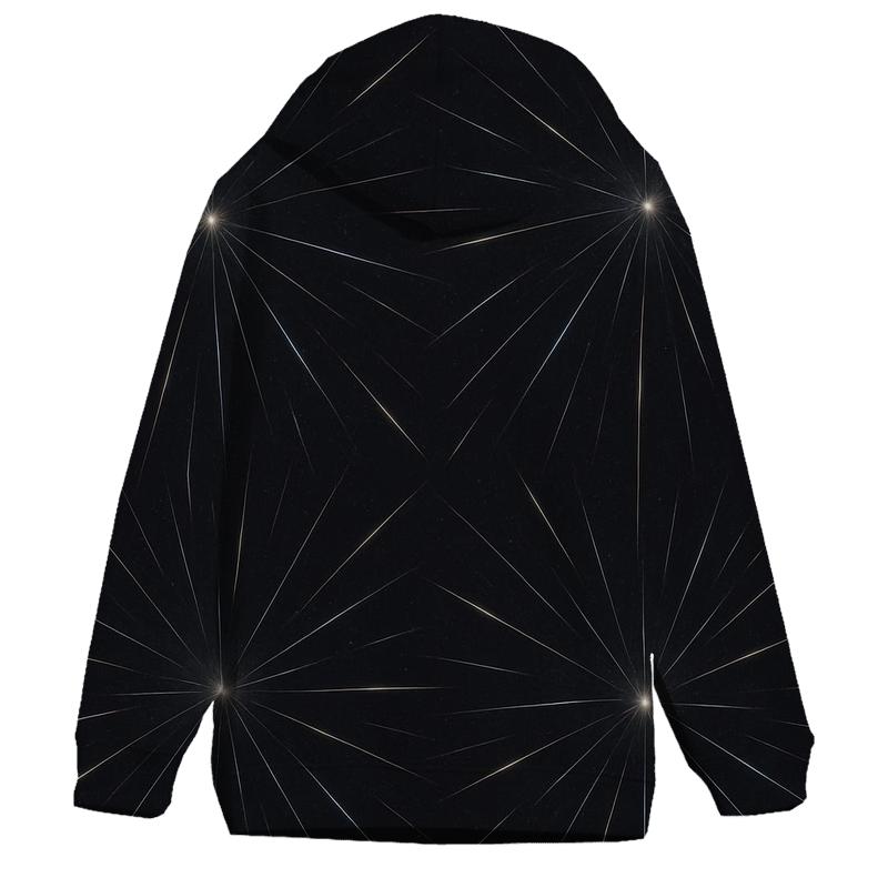 Meteor Trail Radiant Grid printed hoodies