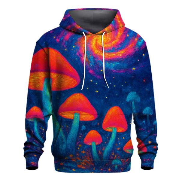 Psychedelic Mushroom Galaxy premium hoodies