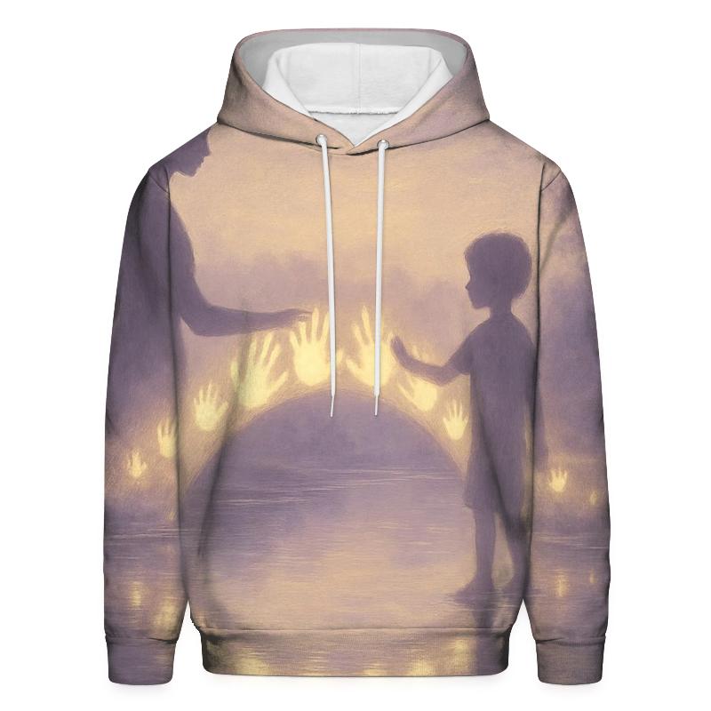 A Bridge Between Hearts zip-up hoodies