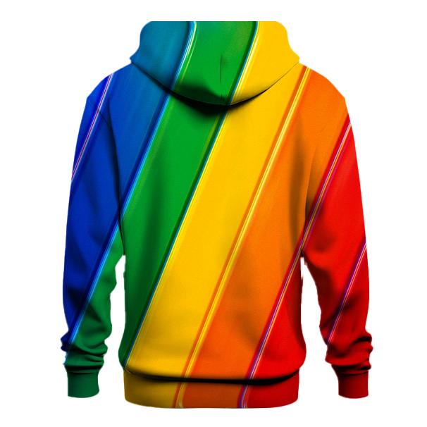 Rainbow Prism Strip custom hoodies