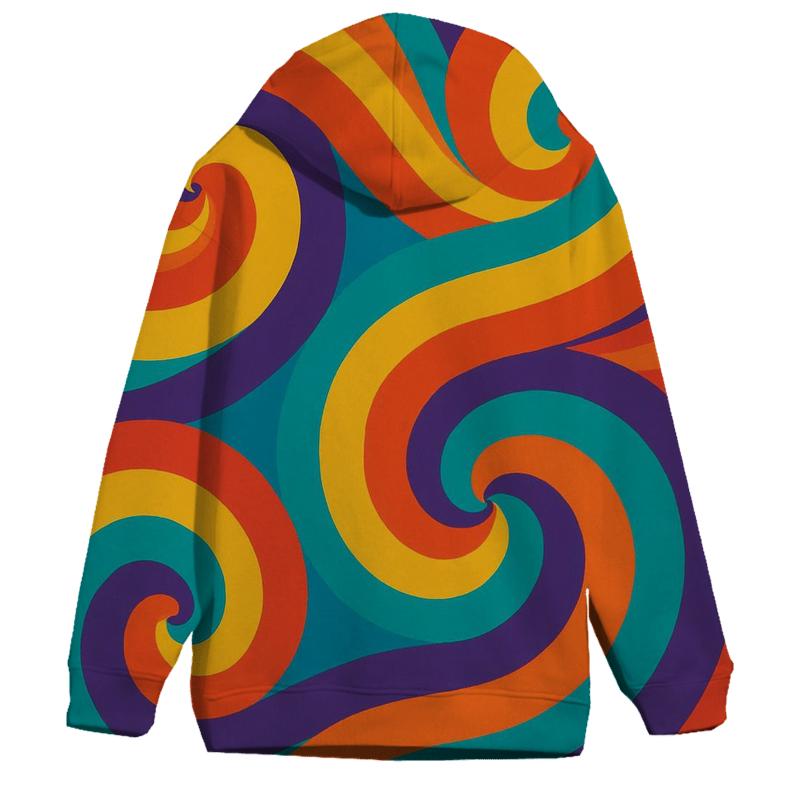 Groovy Rainbow Swirls hoodie designs