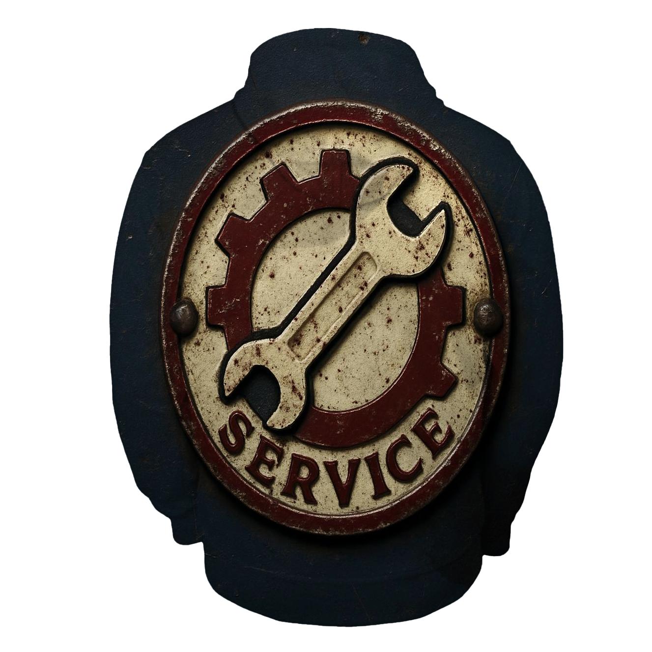 Antique Automotive Garage Emblem premium hoodies