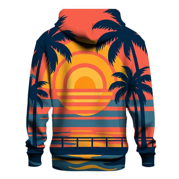 Synthwave Palm Silhouette custom hoodies