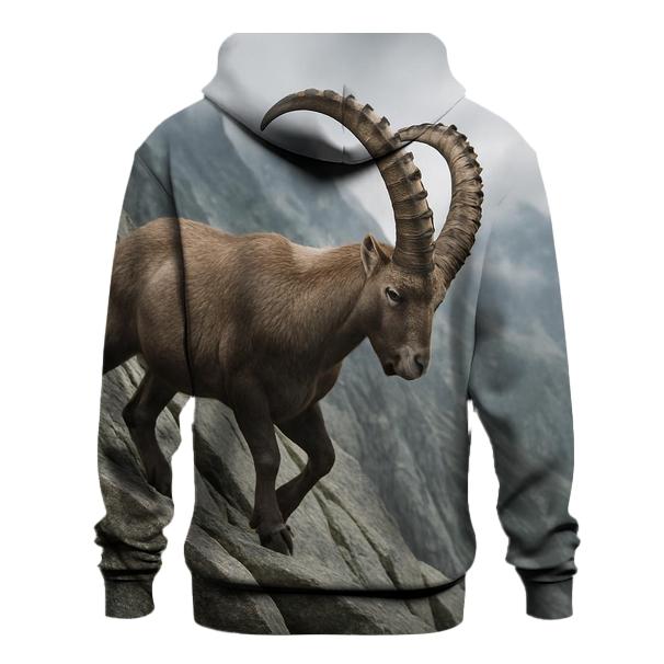Alpine Ibex Traverse embroidered hoodies