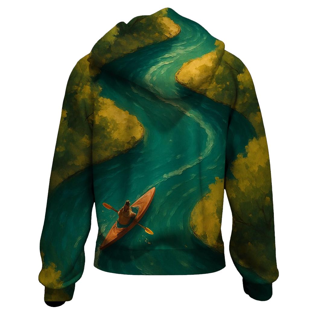 Kayak River Ribbon hoodies fashion