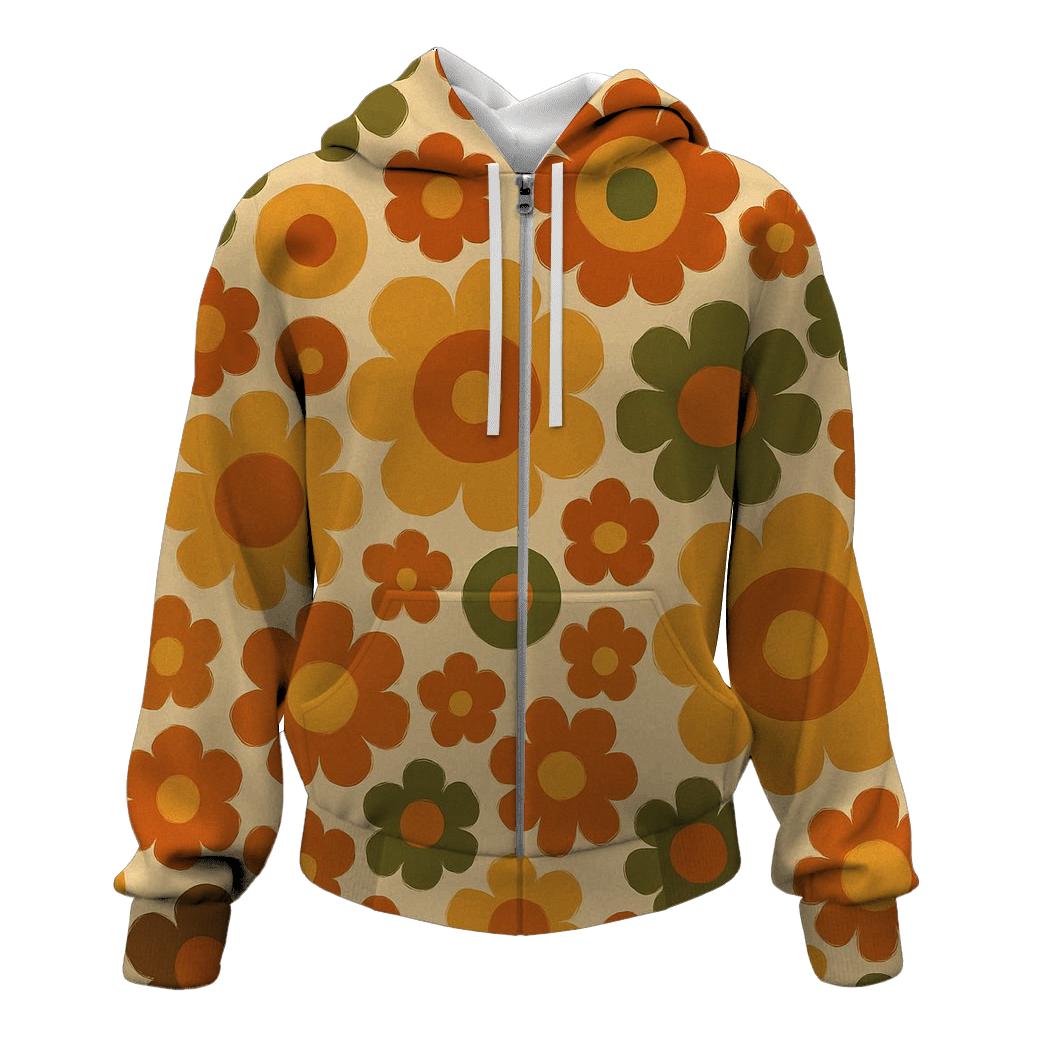 Mod Floral Medallions graphic hoodies