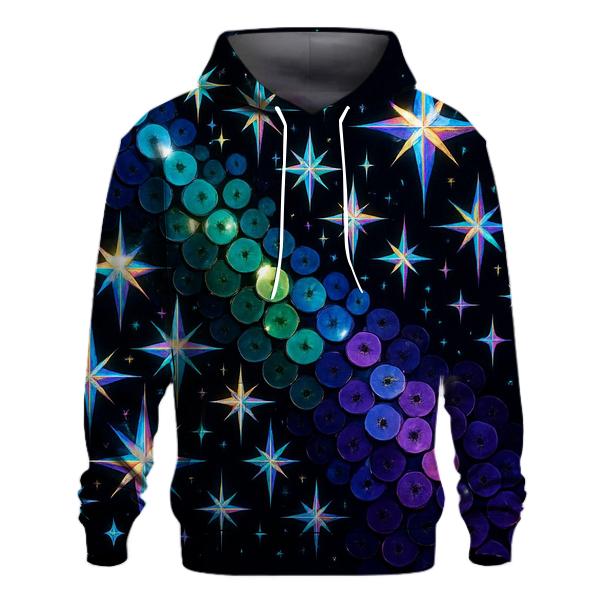 Celestial Sequin Storm premium hoodies