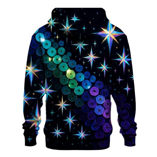 Celestial Sequin Storm premium hoodies