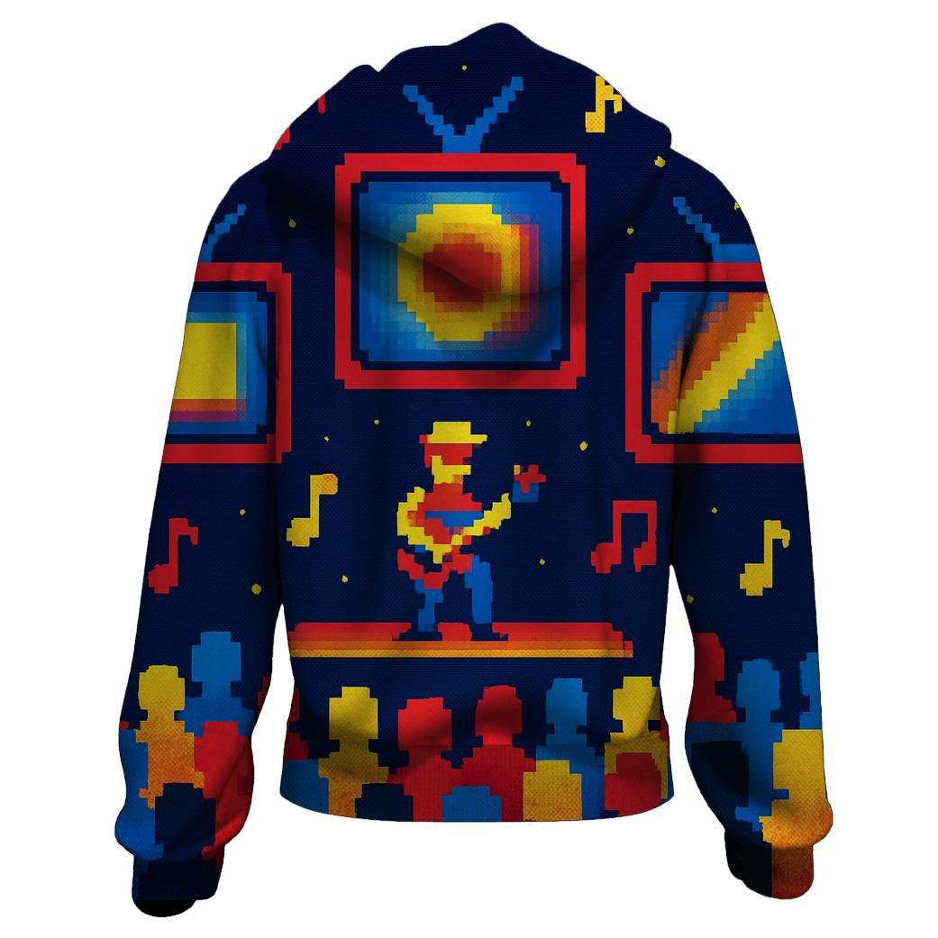Pixel Concert Night custom hoodies