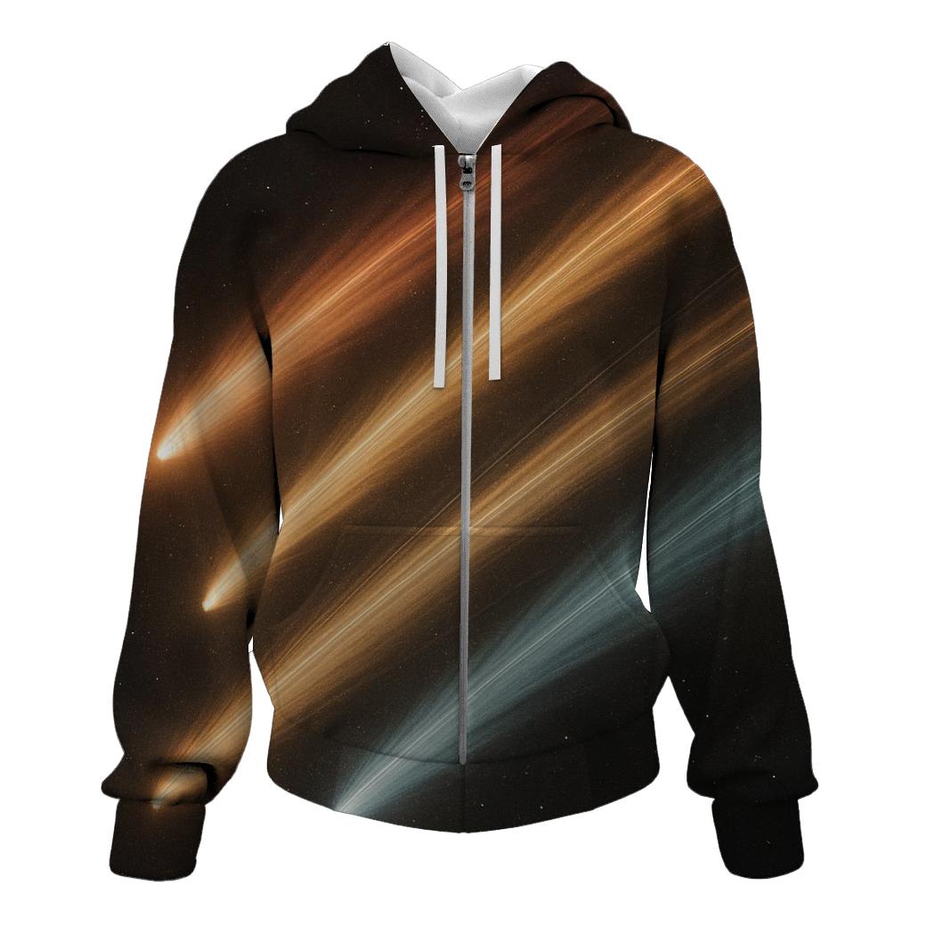 Comet Fan Overprint pullover hoodies