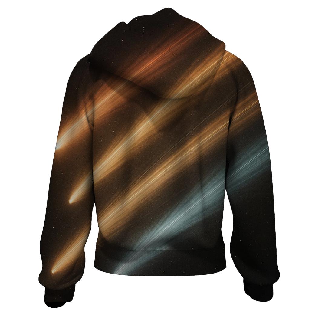 Comet Fan Overprint pullover hoodies
