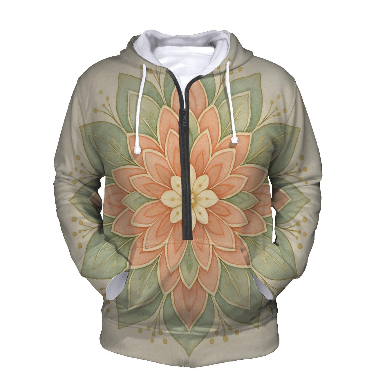 Peaceful Bloom Mandala pullover hoodies