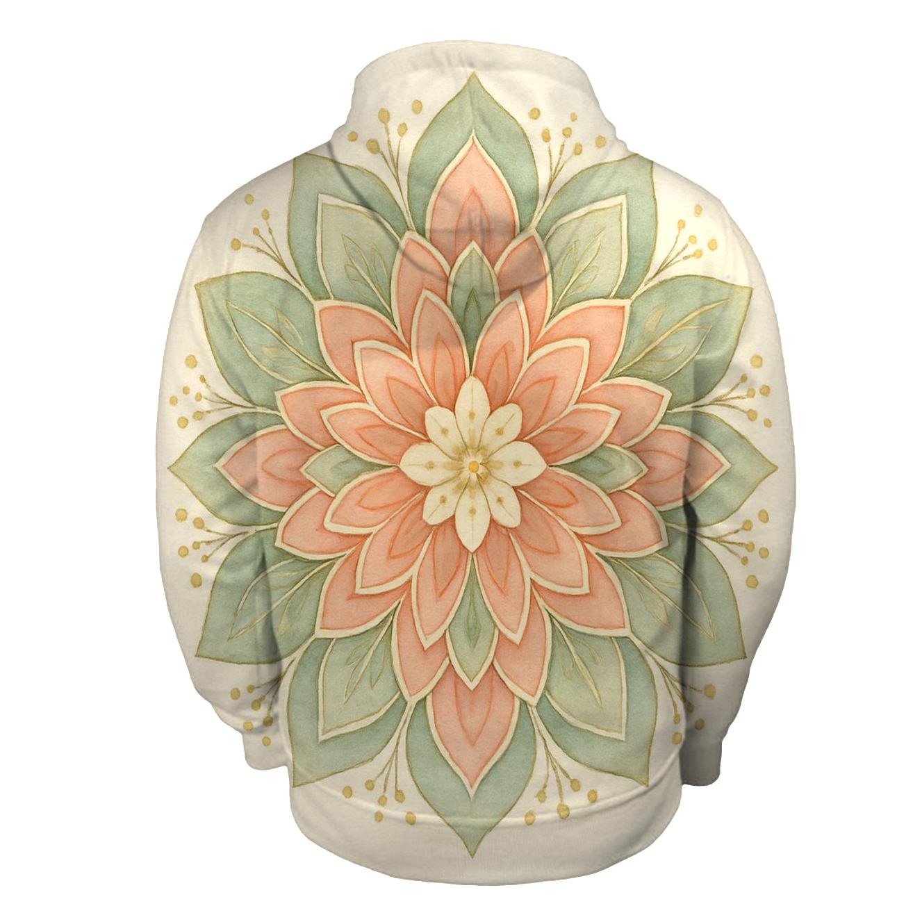 Peaceful Bloom Mandala pullover hoodies