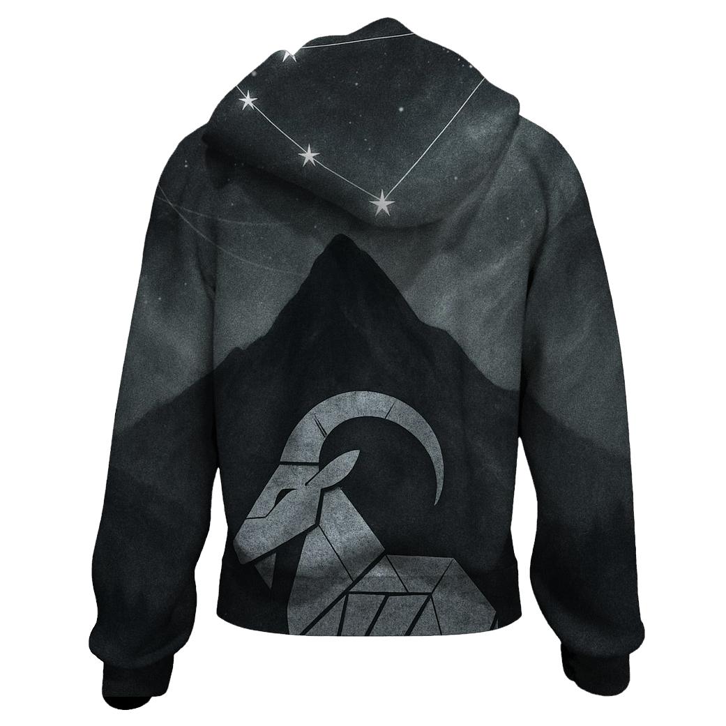 Capricorn Mountain Goat Nebula premium hoodies
