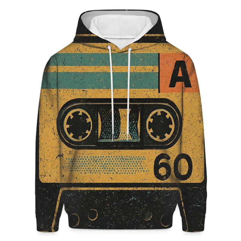 Faded Cassette Tape Cover lightweight hoodies