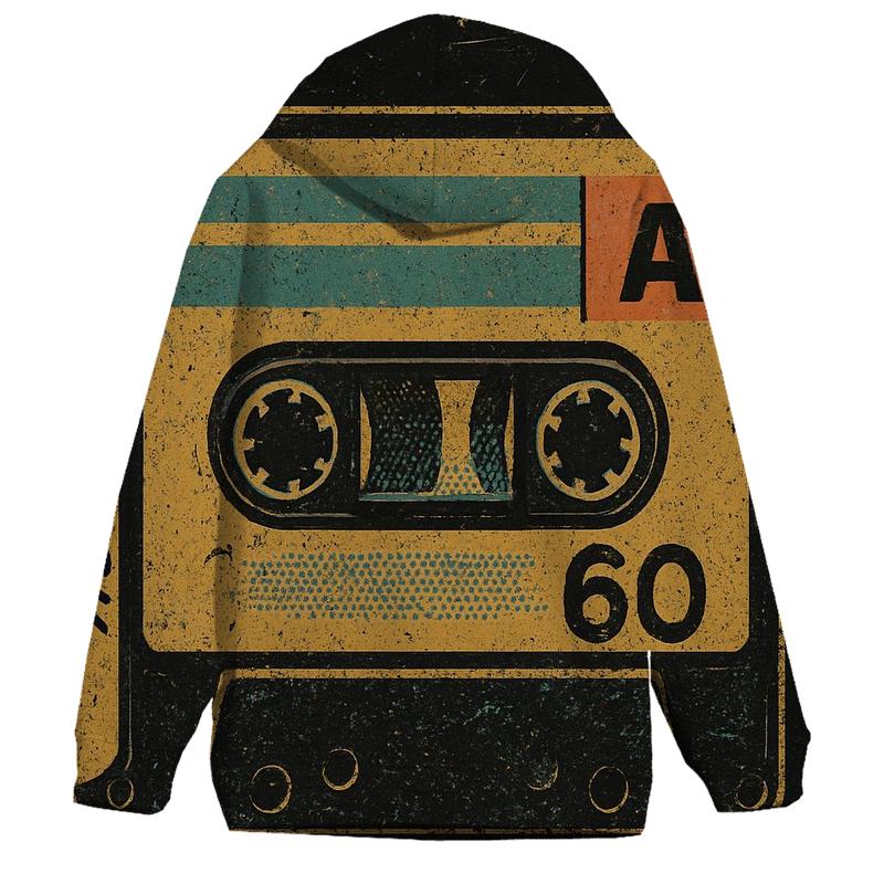 Faded Cassette Tape Cover lightweight hoodies