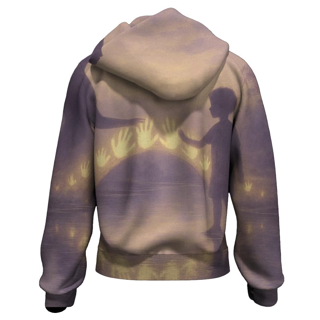 A Bridge Between Hearts lightweight hoodies