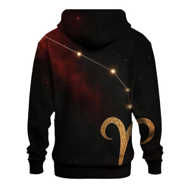 Celestial Aries Constellation Map premium hoodies