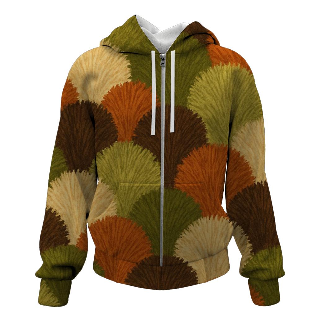 Shag Rug Texture graphic hoodies