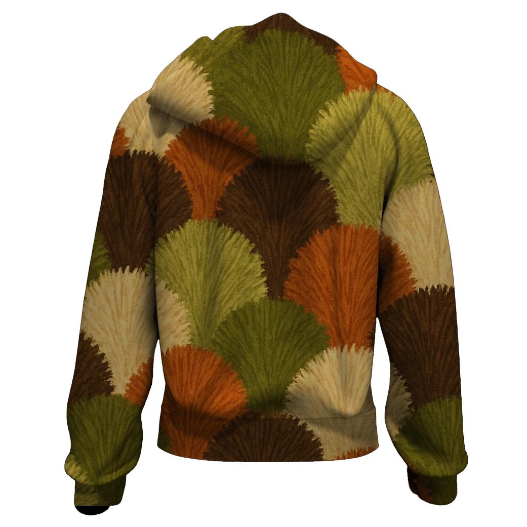 Shag Rug Texture graphic hoodies